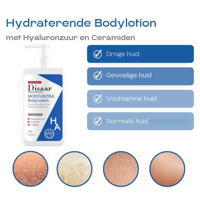 Hydraterende Bodylotion met Hyaluronzuur & Ceramiden produt foto detail