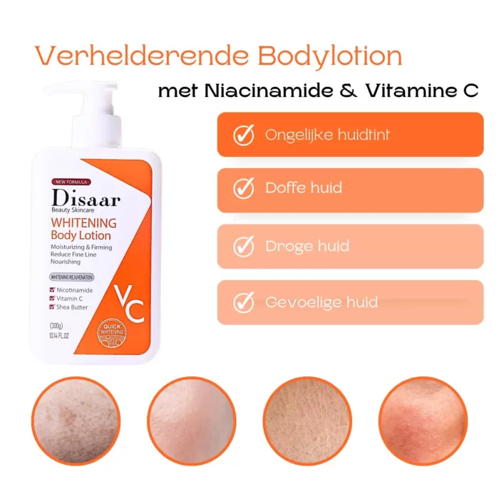 Verhelderende Bodylotion met Niacinamide & Vitamine C detail