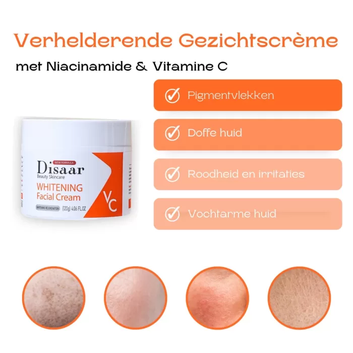 Verhelderende Gezichtscrème met Niacinamide & Vitamine C product foto detail